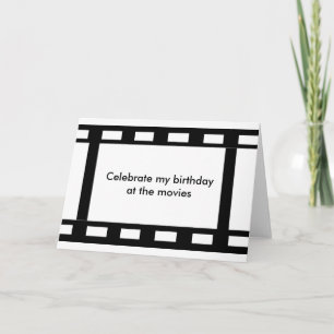 Cartes Pour Fêtes Annuelles Fêtez mon anniversaire à l'Invitation des films