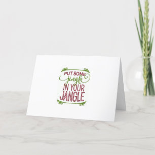 CARTES POUR FÊTES ANNUELLES FÊTONS "ENSEMBLE" AVEC UN PEU DE JINGLE