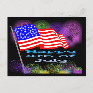 Cartes Pour Fêtes Annuelles Feu d'affichage 4 juillet