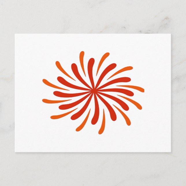 Cartes Pour Fêtes Annuelles Feu d'artifice Classique (Devant)