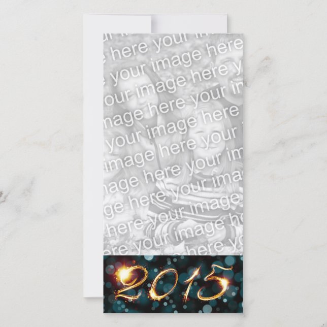 Cartes Pour Fêtes Annuelles Feu de fête 2015 (Devant)