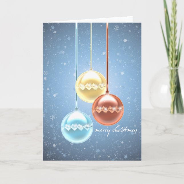 Cartes Pour Fêtes Annuelles Feu de Noël (Devant)