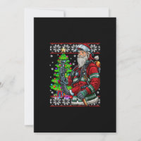 Feu de pompier Père Noël Feu costume laide