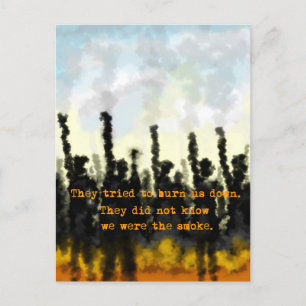 Cartes Pour Fêtes Annuelles Feu et fumée