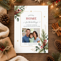 Feuillage d'hiver Nouvelle maison pour les fêtes P