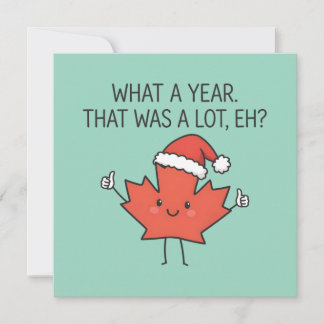 Cartes Pour Fêtes Annuelles Feuille d'érable de Noël du Canada