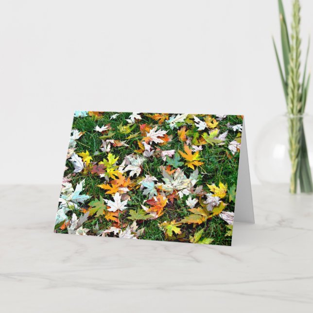 Cartes Pour Fêtes Annuelles Feuille dispersé (Devant)