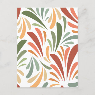 Cartes Pour Fêtes Annuelles Feuille minimaliste
