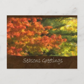 Cartes Pour Fêtes Annuelles Feuilles d'automne 7 Vœux de saison
