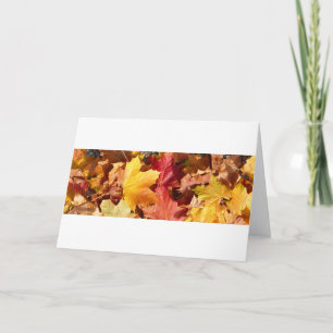Cartes Pour Fêtes Annuelles Feuilles d'automne - Etonnant!