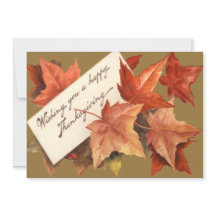 Feuilles d'automne vous souhaitant un joyeux Thank