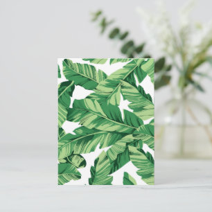 Cartes Pour Fêtes Annuelles Feuilles de bananier
