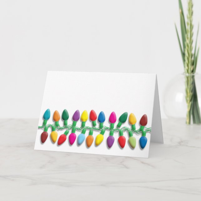 Cartes Pour Fêtes Annuelles Feux de Noël (Devant)