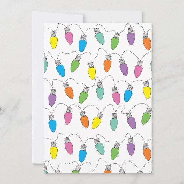 Cartes Pour Fêtes Annuelles Feux de Noël (Devant)