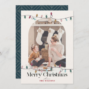 Cartes Pour Fêtes Annuelles Feux de Noël Arche 4 Photo Noël Marine