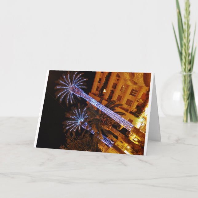 Cartes Pour Fêtes Annuelles Feux de Noël Sicile. (Devant)