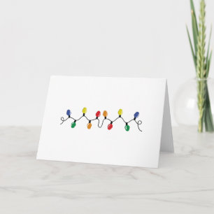 Cartes Pour Fêtes Annuelles Ficelle de lumière de Noël