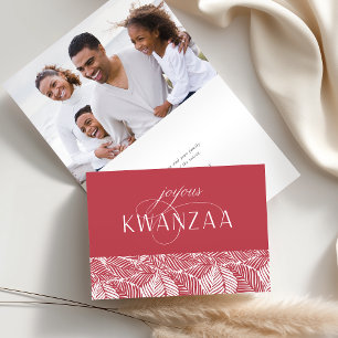 Cartes Pour Fêtes Annuelles Fidélité   Intérieur photo pliée Kwanzaa