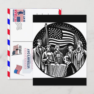 Cartes Pour Fêtes Annuelles Fier Vétéran 250 Ans Amérique 1776 2026