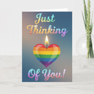 Cartes Pour Fêtes Annuelles Fierté Amour arc-en-ciel, LGBTQIA