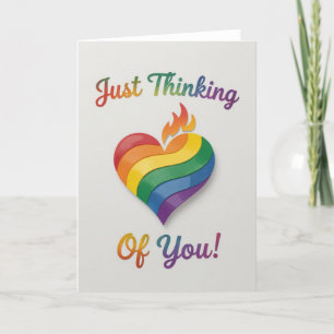 Cartes Pour Fêtes Annuelles Fierté Amour arc-en-ciel, LGBTQIA
