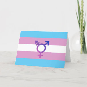 Cartes Pour Fêtes Annuelles Fierté et symbole transgenre