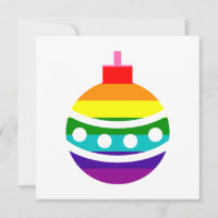 Fierté LGBTQ colorée drapeau arc-en-ciel Bauble de