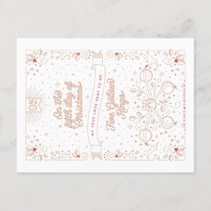 Cartes Pour Fêtes Annuelles FIFTH DAY OF CHRISTMAS / Christmas Postcard