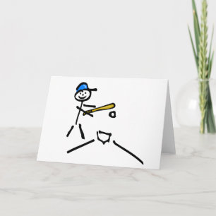 Cartes Pour Fêtes Annuelles Figure de base-ball