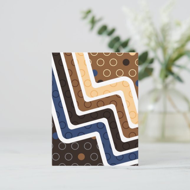 Cartes Pour Fêtes Annuelles Figures géométriques 2 (Debout devant)