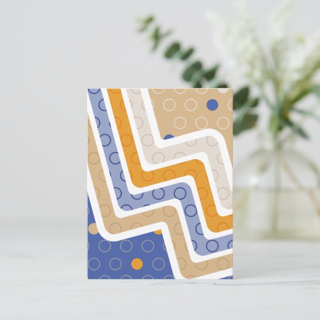 Cartes Pour Fêtes Annuelles Figures géométriques 6 (Debout devant)