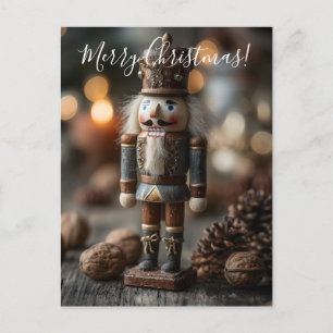 Cartes Pour Fêtes Annuelles Figurine de Noël classique de Noisette en Bois