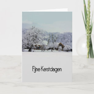 Cartes Pour Fêtes Annuelles Fijne kerstdagen - Dutch Christmas