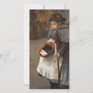 Cartes Pour Fêtes Annuelles Fille aux allumettes Pauvre gamin des rues Pauvret