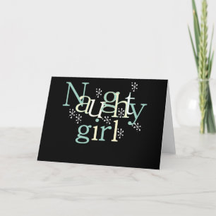 Cartes Pour Fêtes Annuelles Fille coquine
