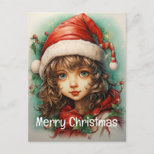 Cartes Pour Fêtes Annuelles Fille de Noël personnalisée 1 sur 25