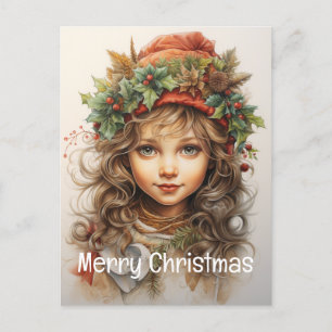 Cartes Pour Fêtes Annuelles Fille de Noël Personnalisée 25 sur 25