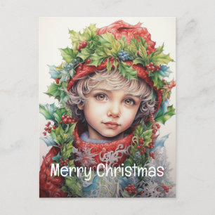 Cartes Pour Fêtes Annuelles Fille de Noël personnalisée 4 sur 25