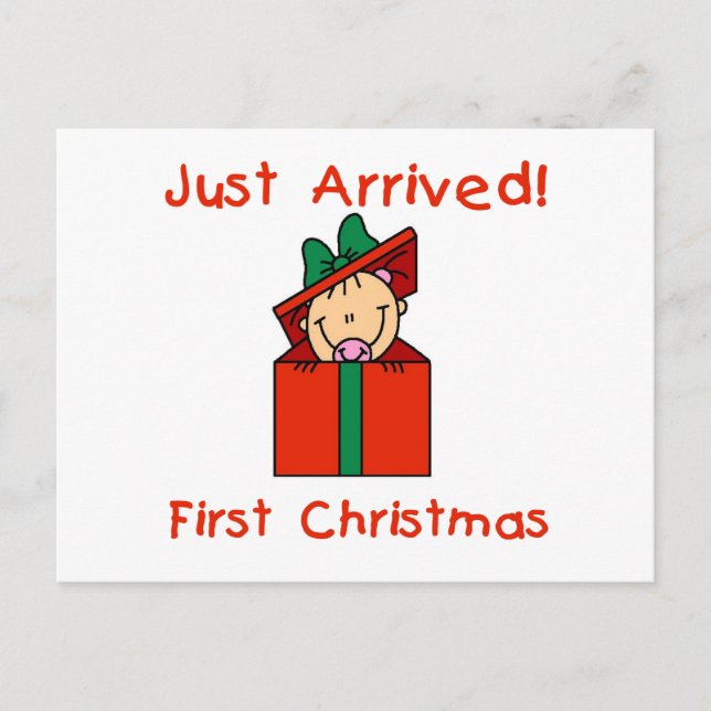 Cartes Pour Fêtes Annuelles Fille de vacances juste Arrived Tshirts et cadeaux (Devant)