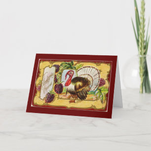 Cartes Pour Fêtes Annuelles Fille Et Famille Thankgiving