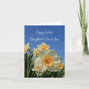 Cartes Pour Fêtes Annuelles Fille et mari heureux Pâques