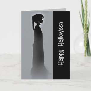 Cartes Pour Fêtes Annuelles Fille fantôme, Halloween