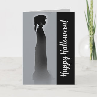 Cartes Pour Fêtes Annuelles Fille fantôme, Halloween