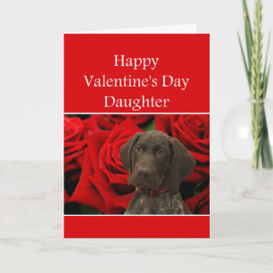Cartes Pour Fêtes Annuelles Fille Glossy Grizzly Valentine Puppy Love