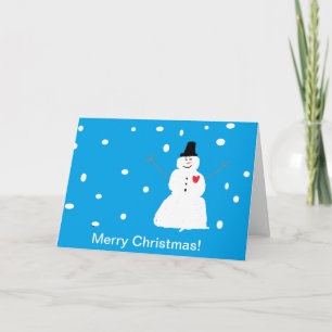 Cartes Pour Fêtes Annuelles Fille grande de joyeux Noël-Favori