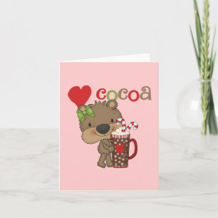 Cartes Pour Fêtes Annuelles Fille Ours Cocaca Amour