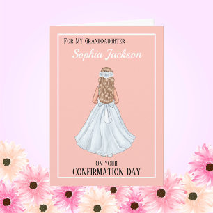 Cartes Pour Fêtes Annuelles Filles Christian Confirmation Card Grandgirl