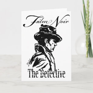 Cartes Pour Fêtes Annuelles Film Noir Detective