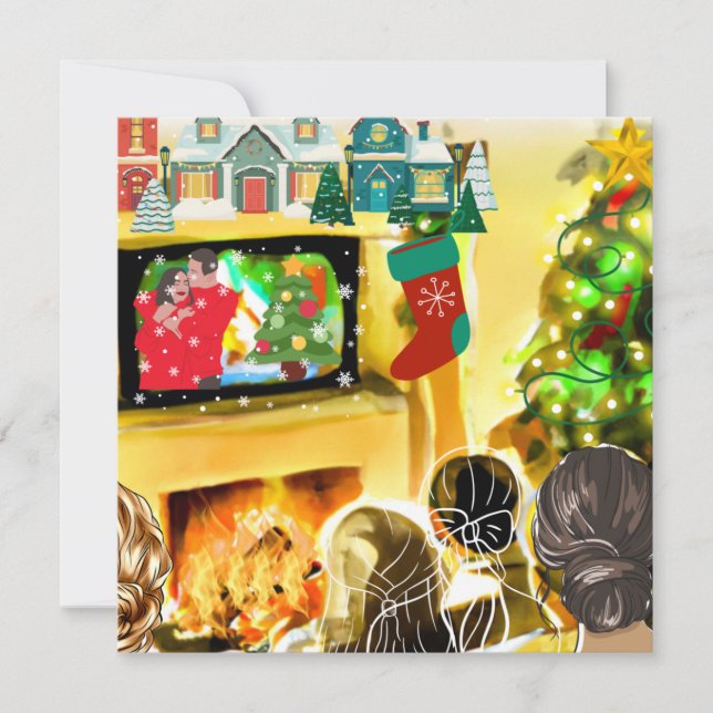 Cartes Pour Fêtes Annuelles Films de Noël (Devant)