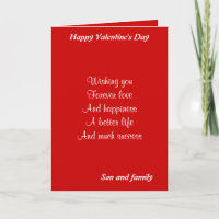 Fils et famille Saint-Valentin